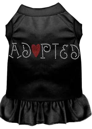 Adopted Rhinestone Dress Black Lg (14)