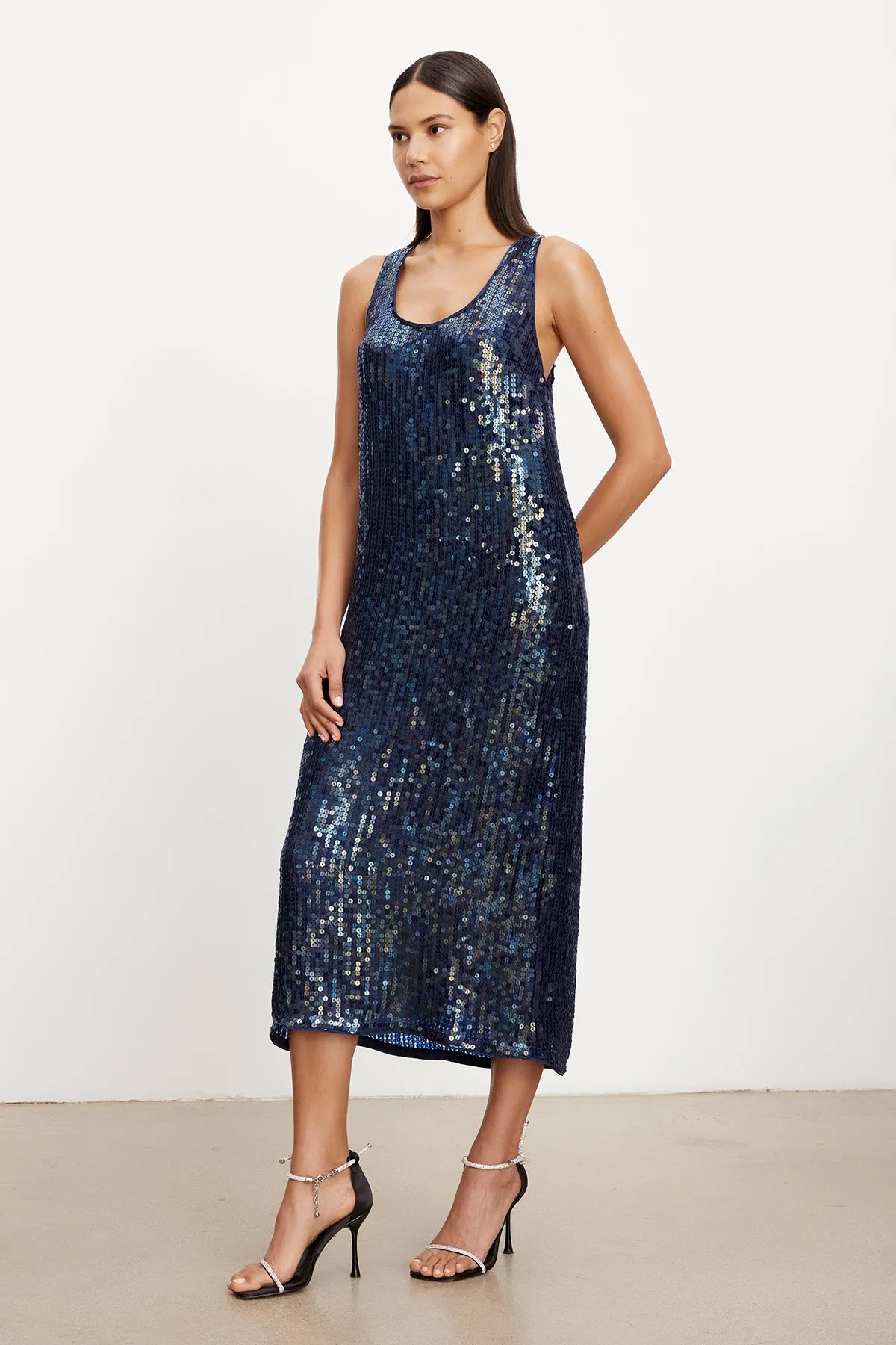 ALENA SEQUIN TANK DRESS