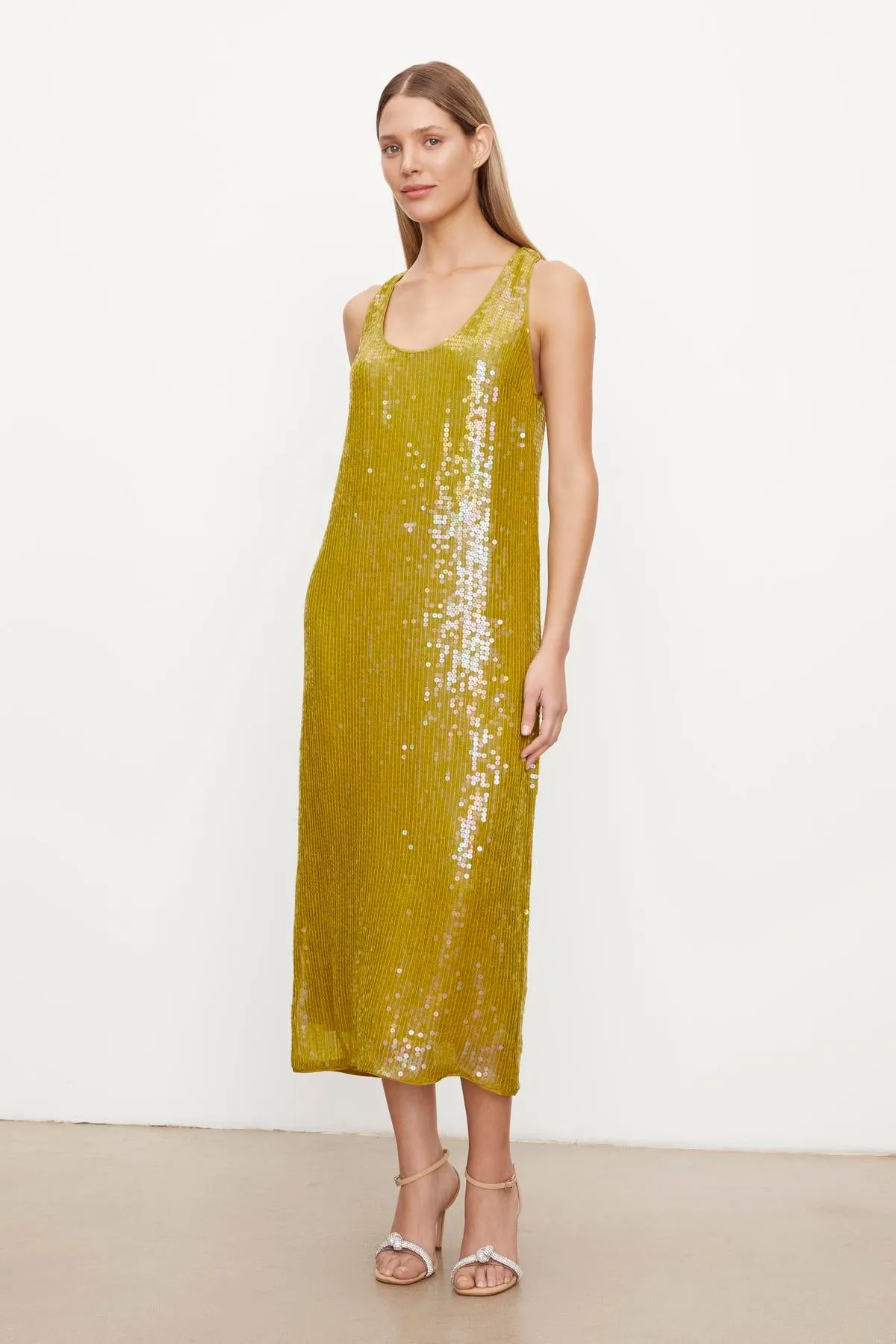 ALENA SEQUIN TANK DRESS