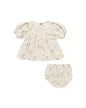 Baby Girls Dresses | Francy Set- Unicorns  | Quincy Mae