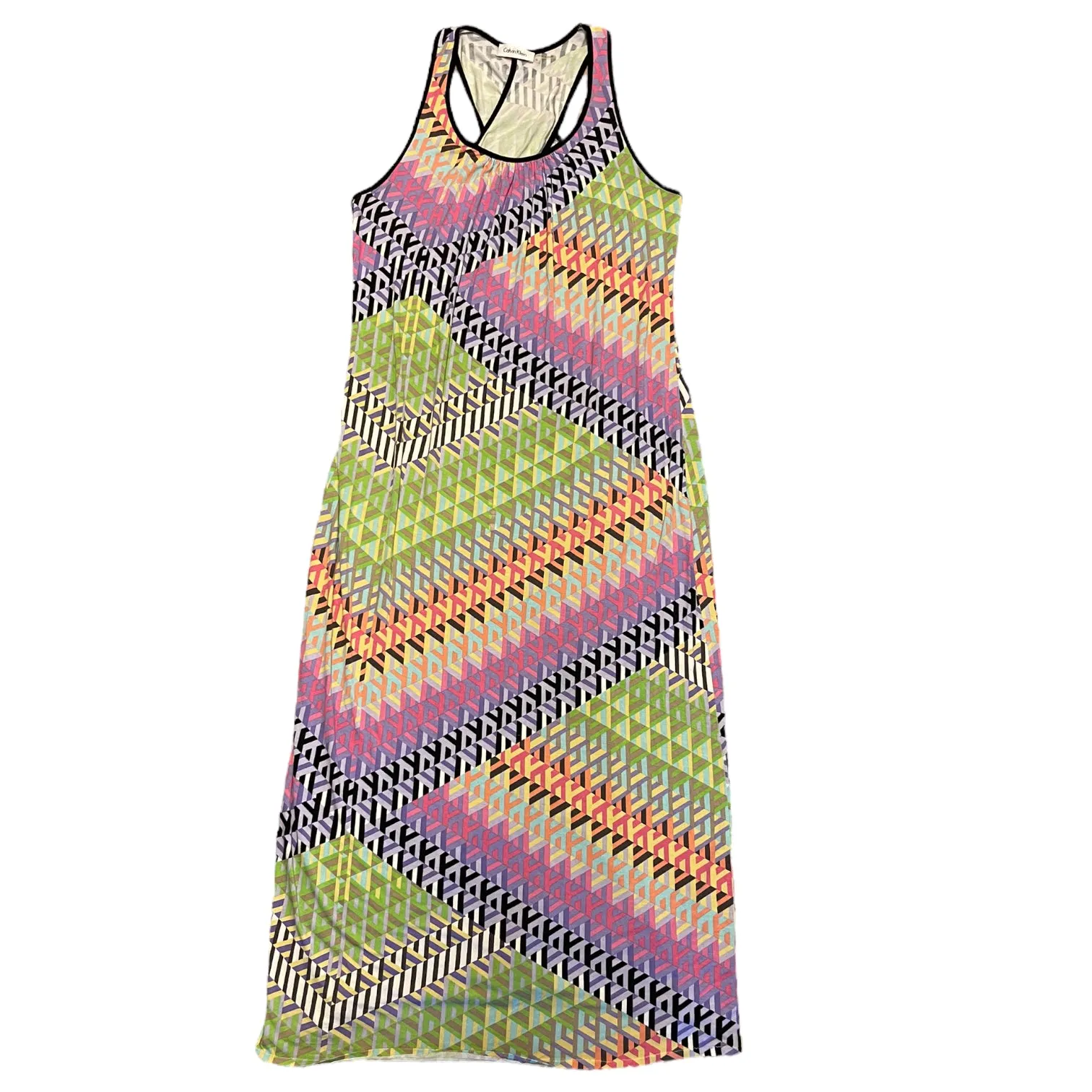 Calvin Klein Multicolor Tank Maxi Dress Size 8