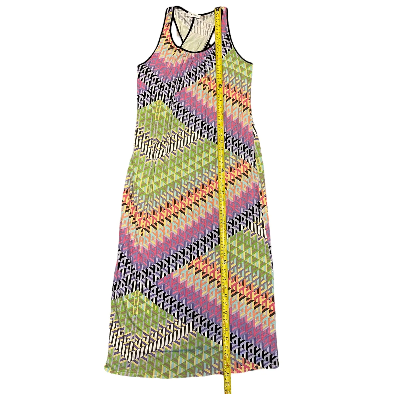 Calvin Klein Multicolor Tank Maxi Dress Size 8