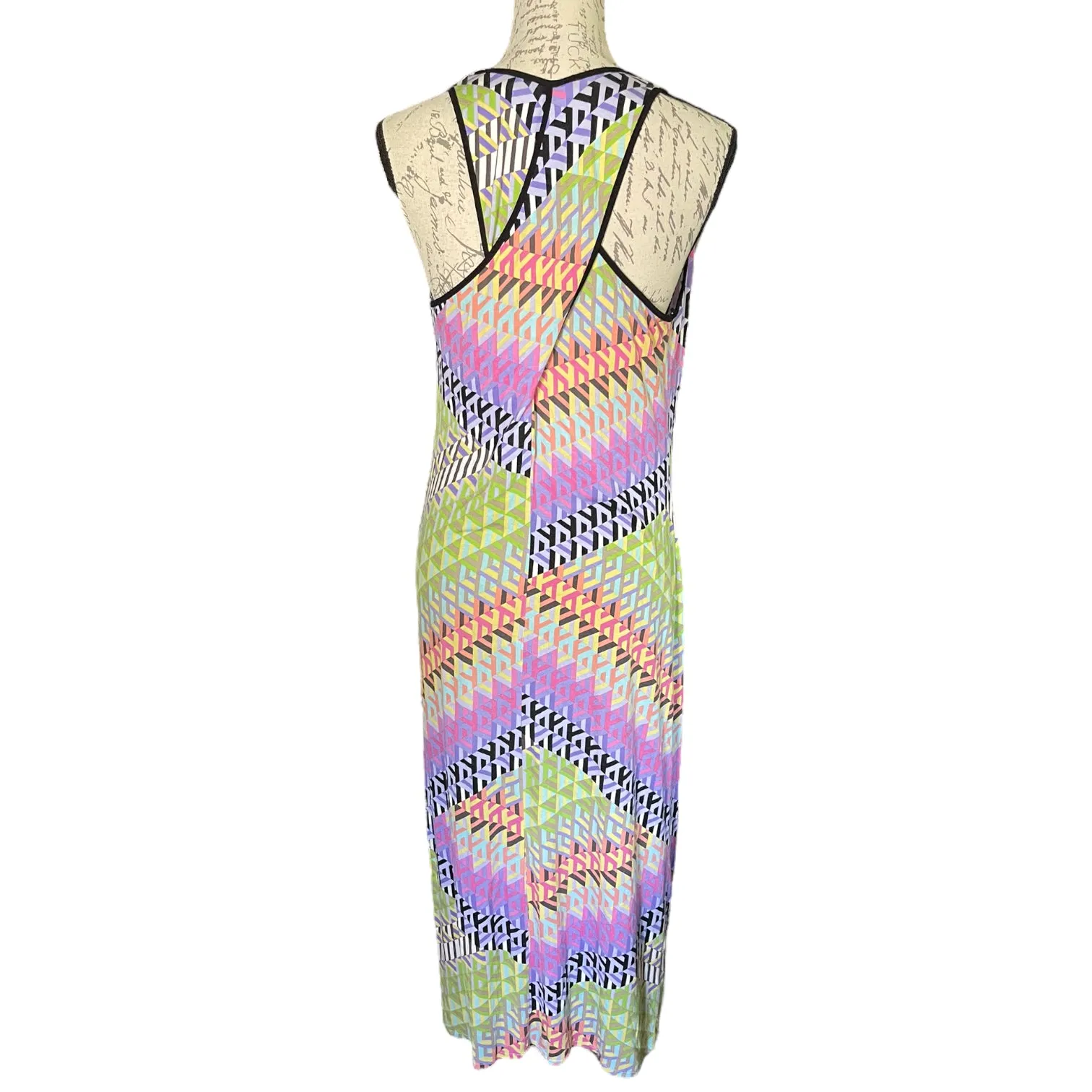 Calvin Klein Multicolor Tank Maxi Dress Size 8