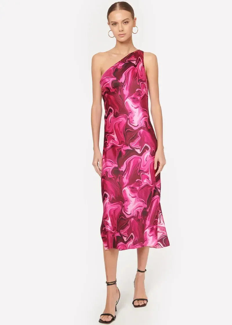 CAMI NYC - Anges dress in Hyperpink Swirl