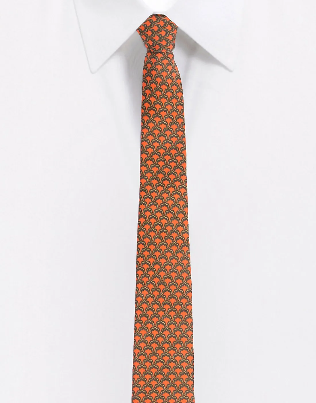 Chokore Grey & Red Silk Tie - Indian at Heart line