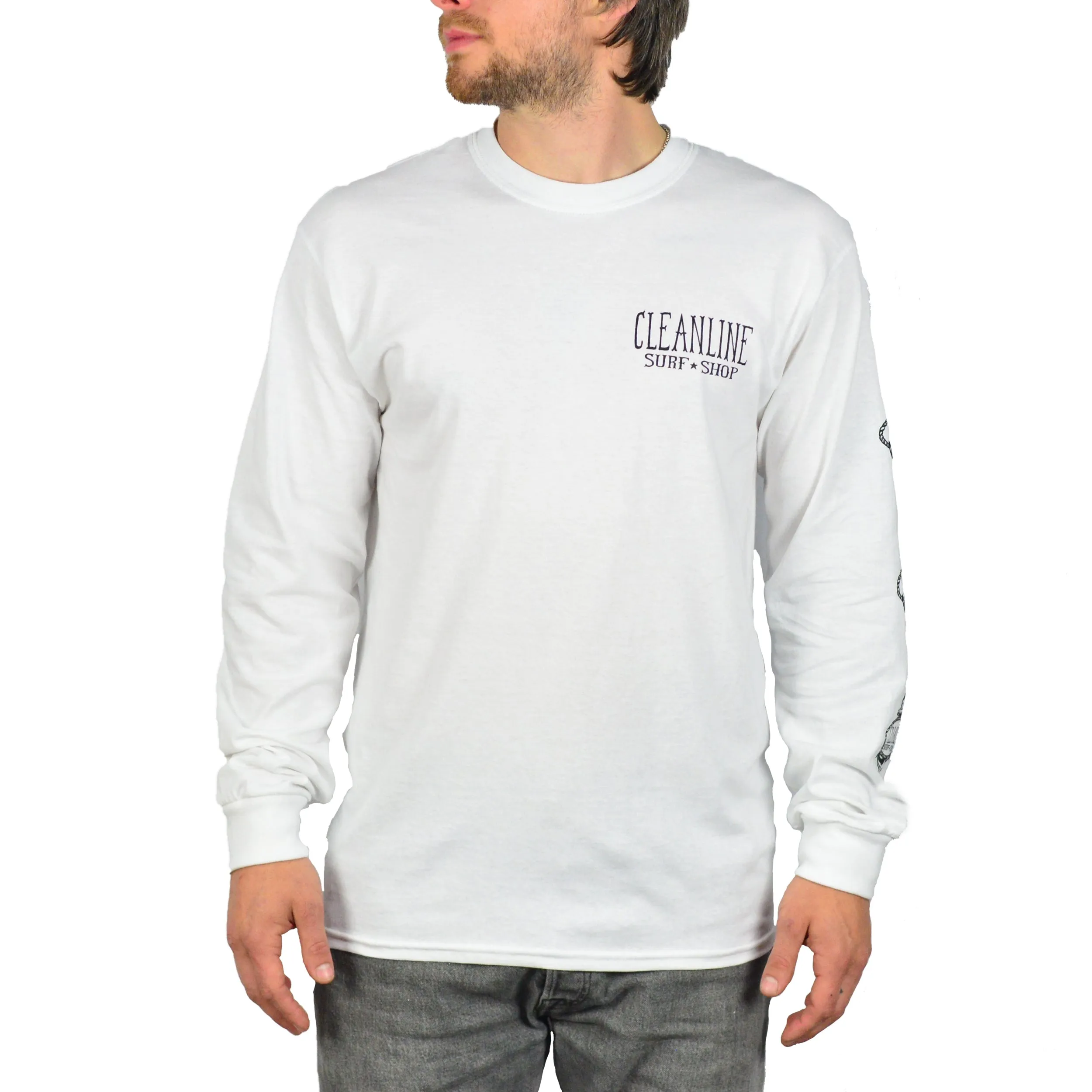 Cleanline Anchor 2.0 Long Sleeve T-Shirt - White