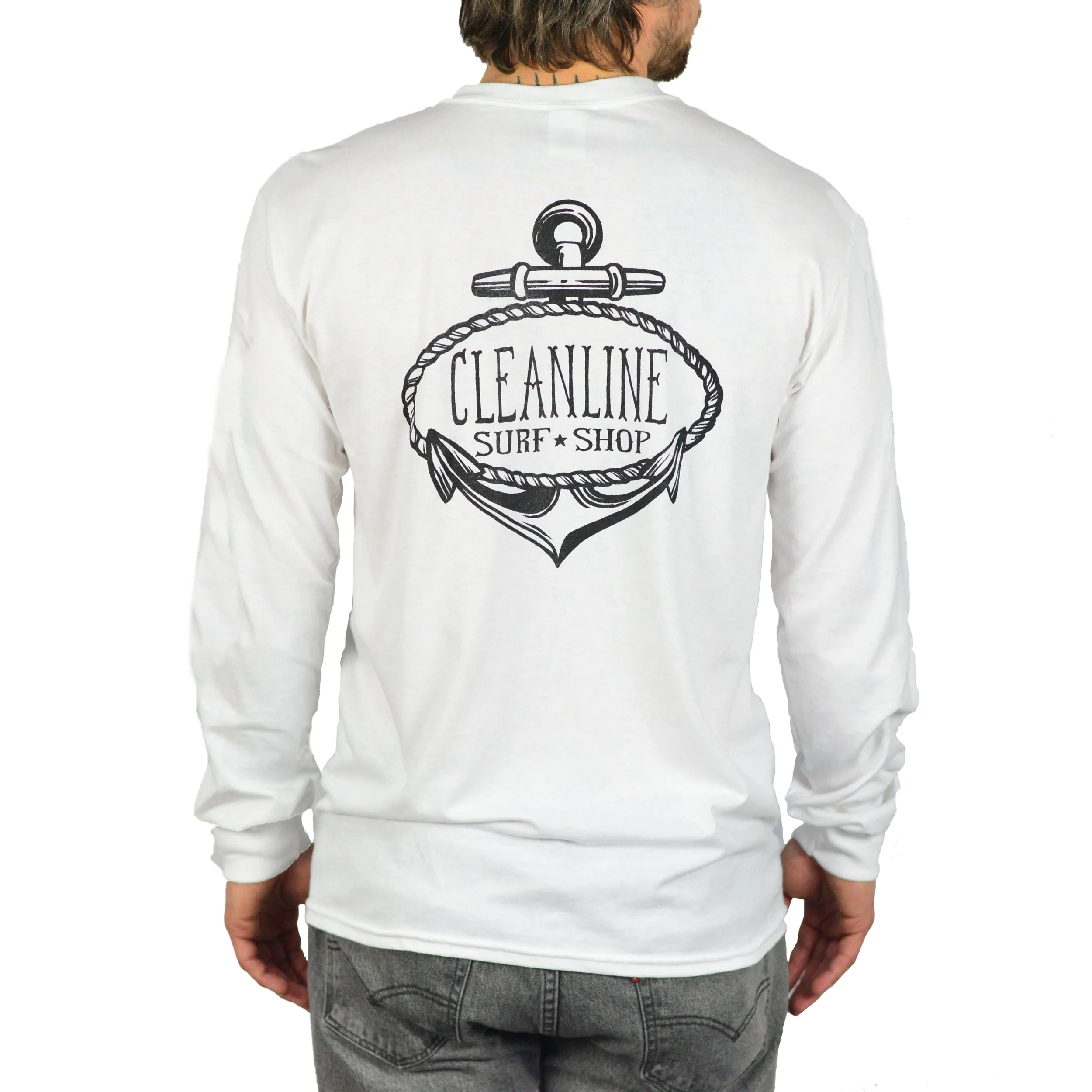 Cleanline Anchor 2.0 Long Sleeve T-Shirt - White