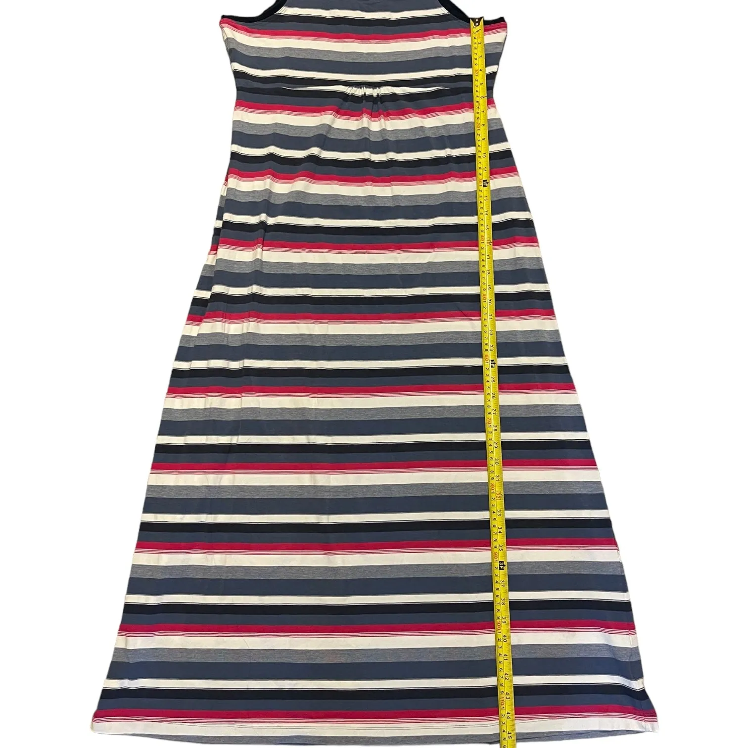 Columbia Omni-Wick Cotton Blend Striped Tank Maxi Dress Size X-Large