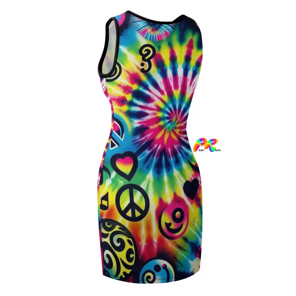 Happy Vibes Rave Tank Dress