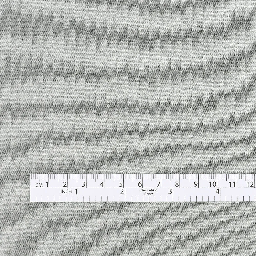 Heavyweight Cotton Jersey - Ash Marle