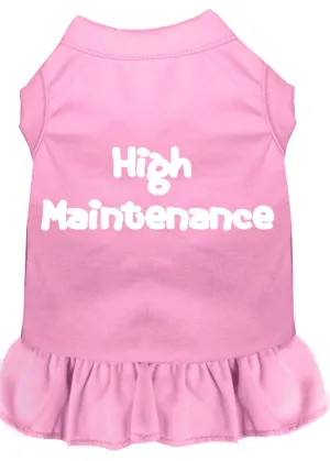 High Maintenance Screen Print Dress Light Pink Xl (16)