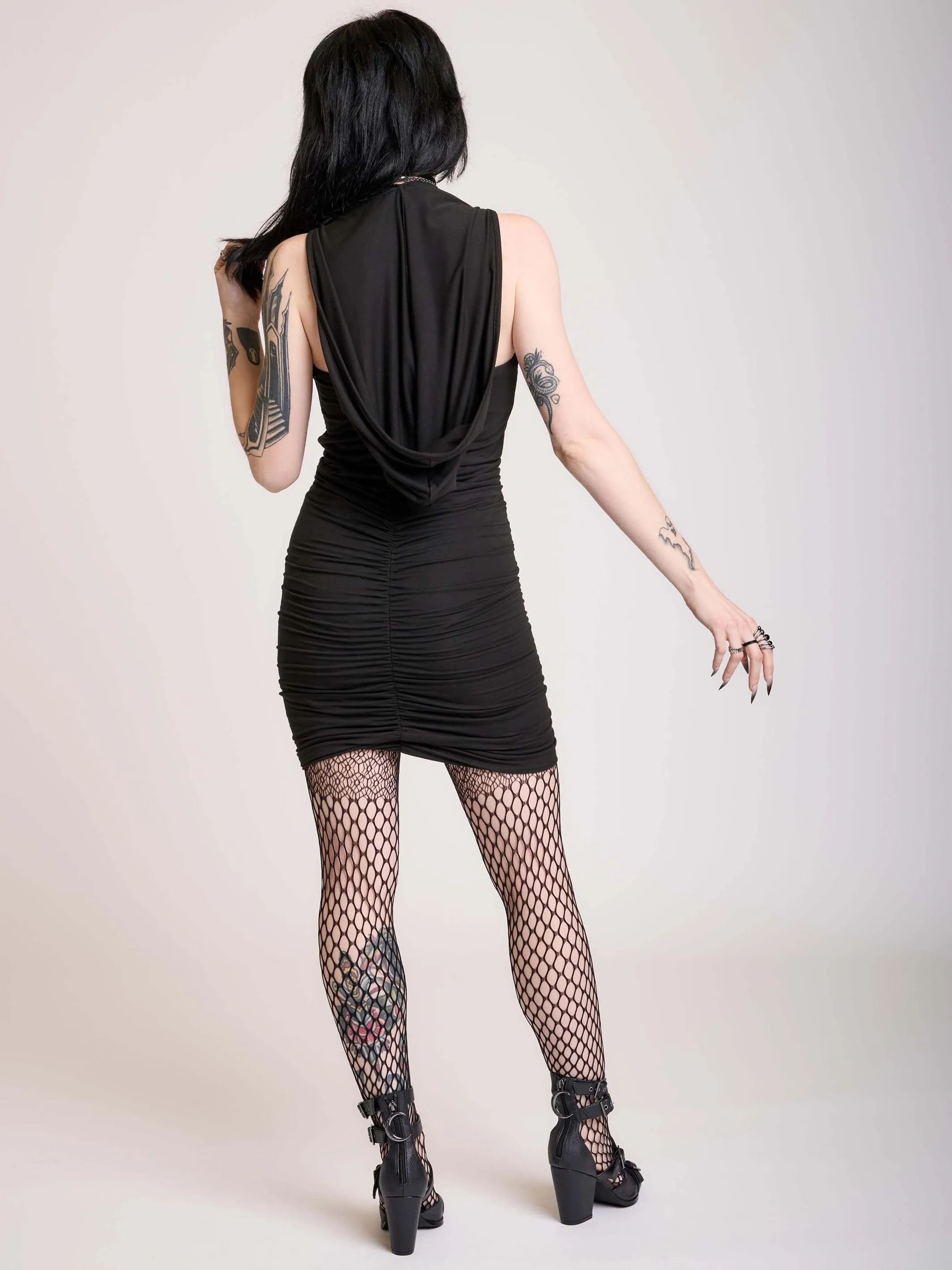 Hooded Cocktail Dress