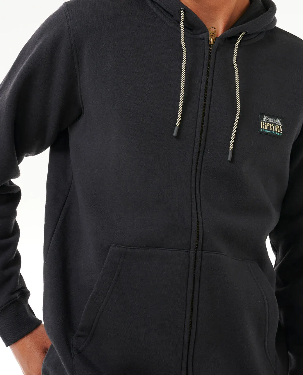 Horizon Zip Thru Hood - Washed Black