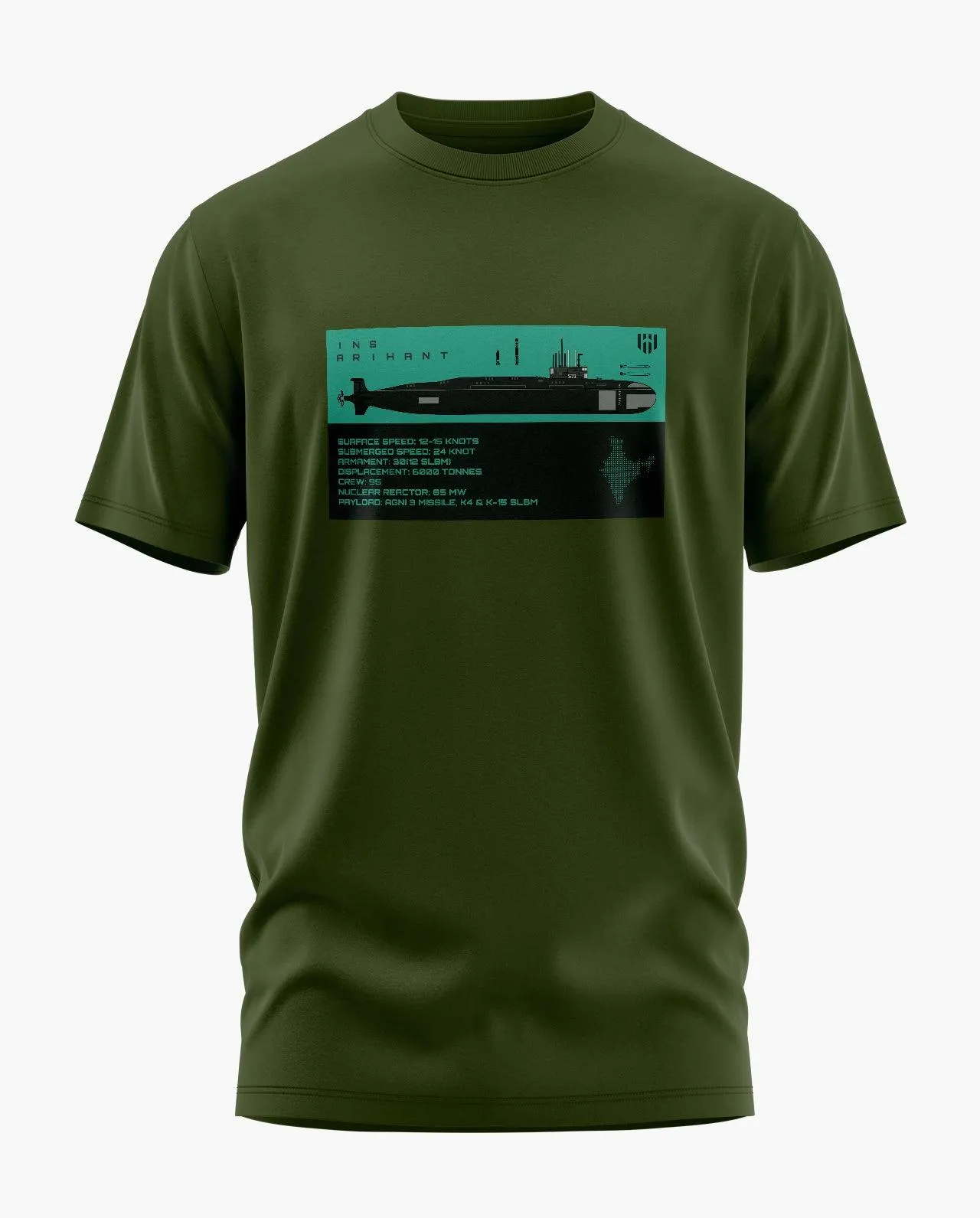 INS Arihant Green T-Shirt