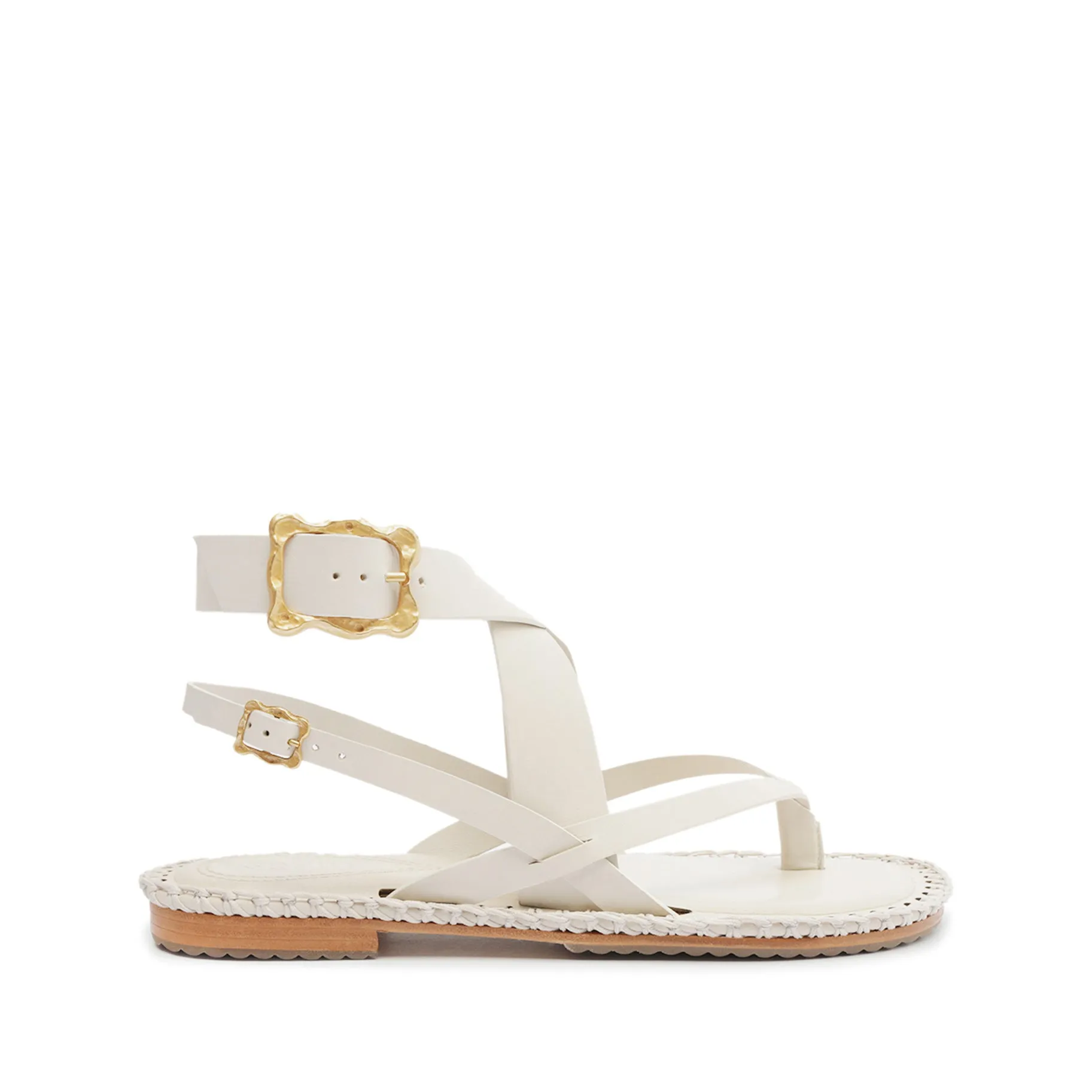 Keith Flat Leather Sandal