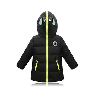 Kids Boys Cartoonish Hood Zipper Padded Jacket - KBJ33751