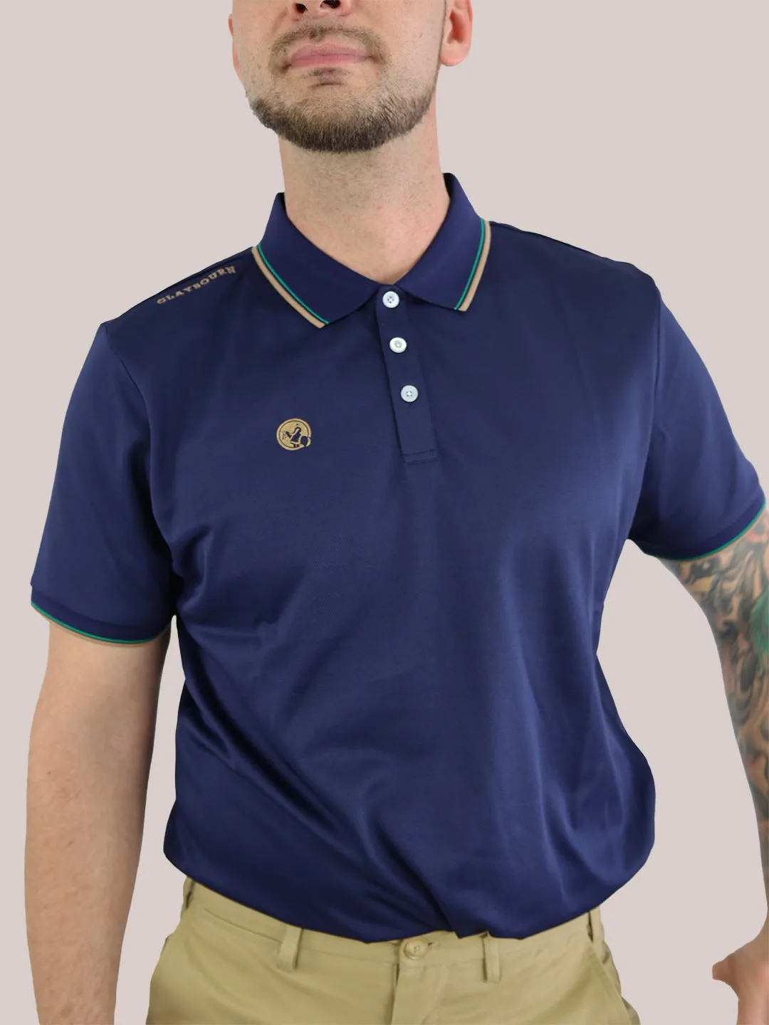 Men's Contrast Polo