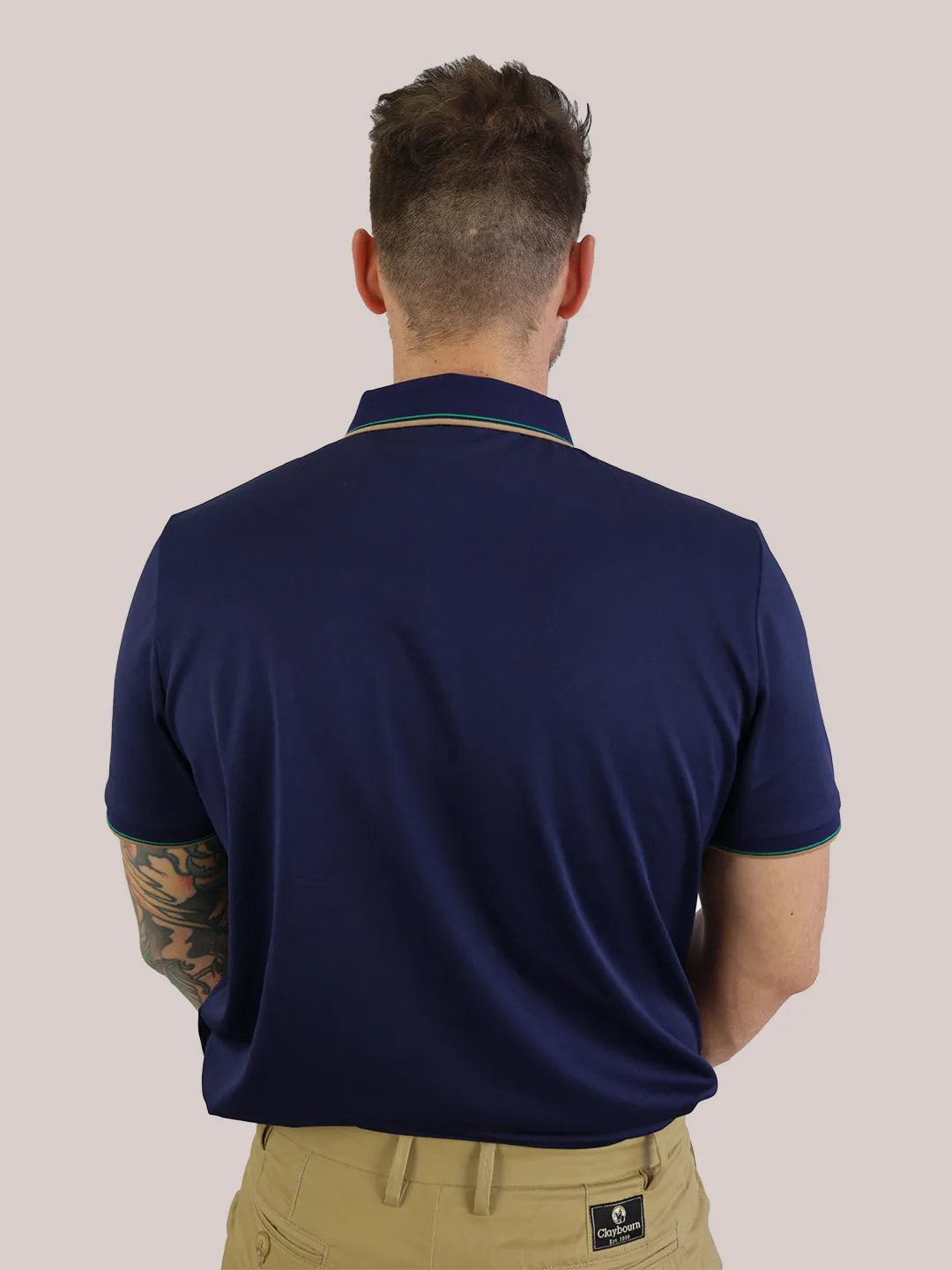 Men's Contrast Polo