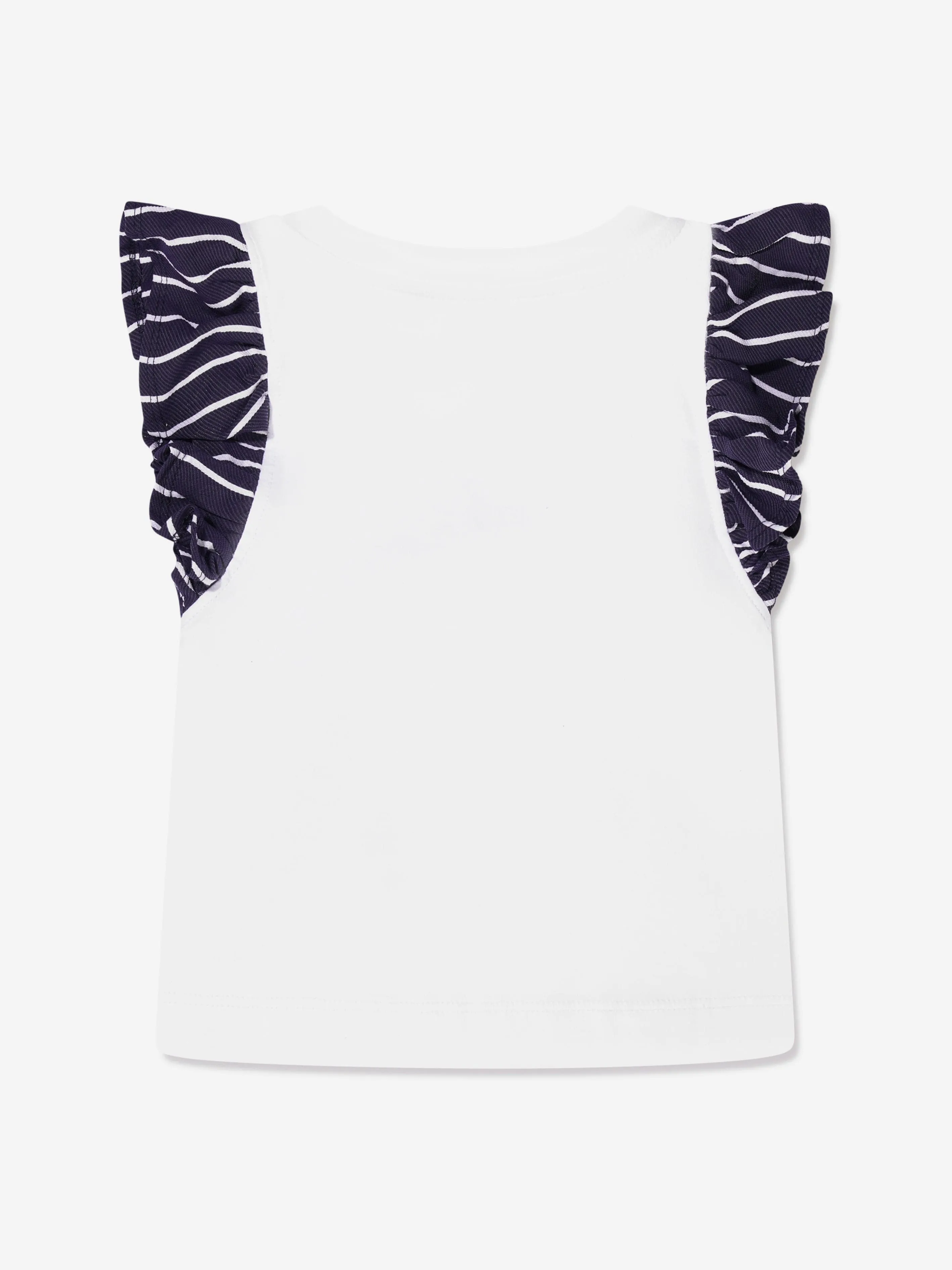 Monnalisa Girls Nautical T-Shirt in White