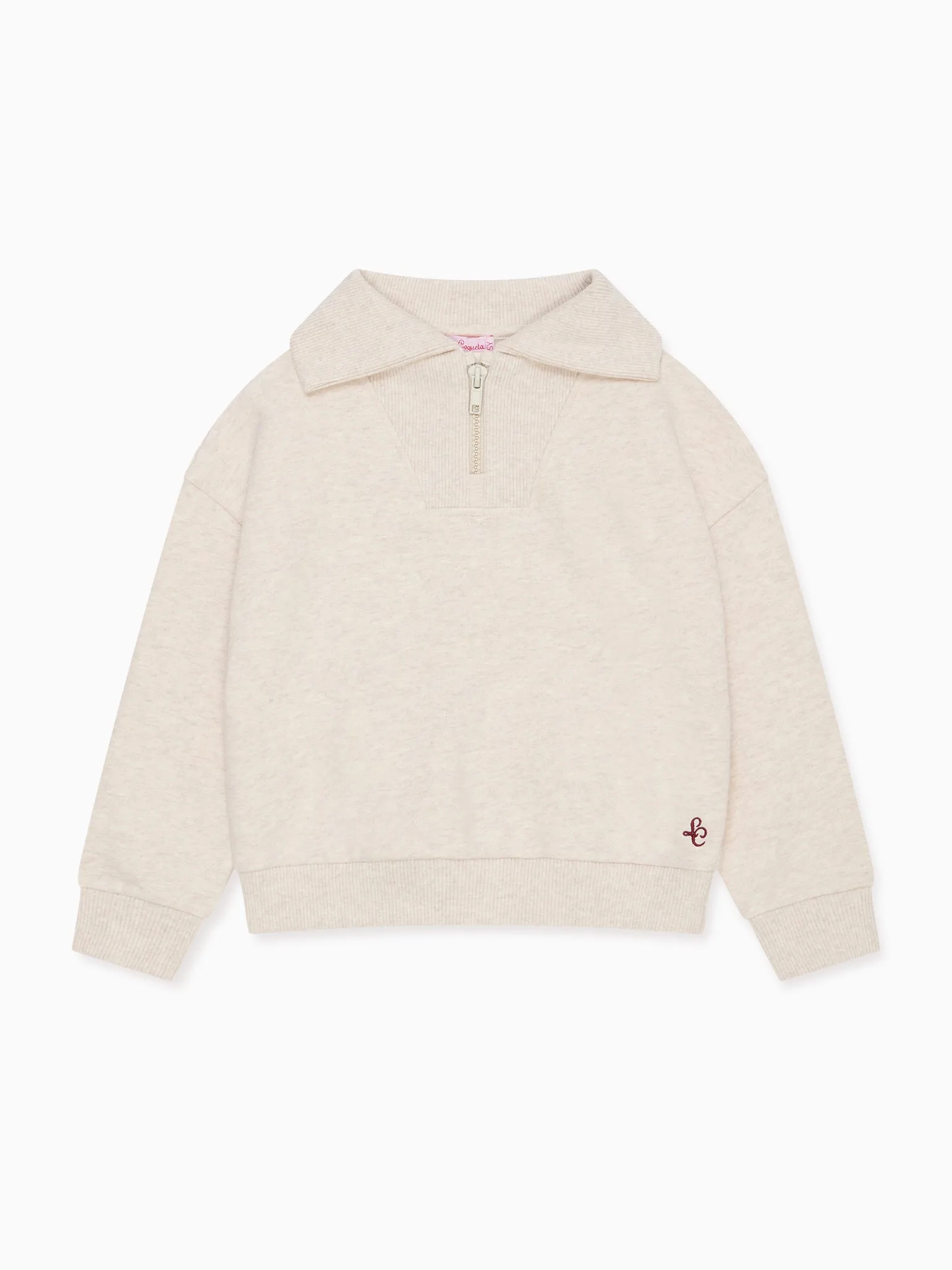 Oatmeal Laza Kids Sweatshirt