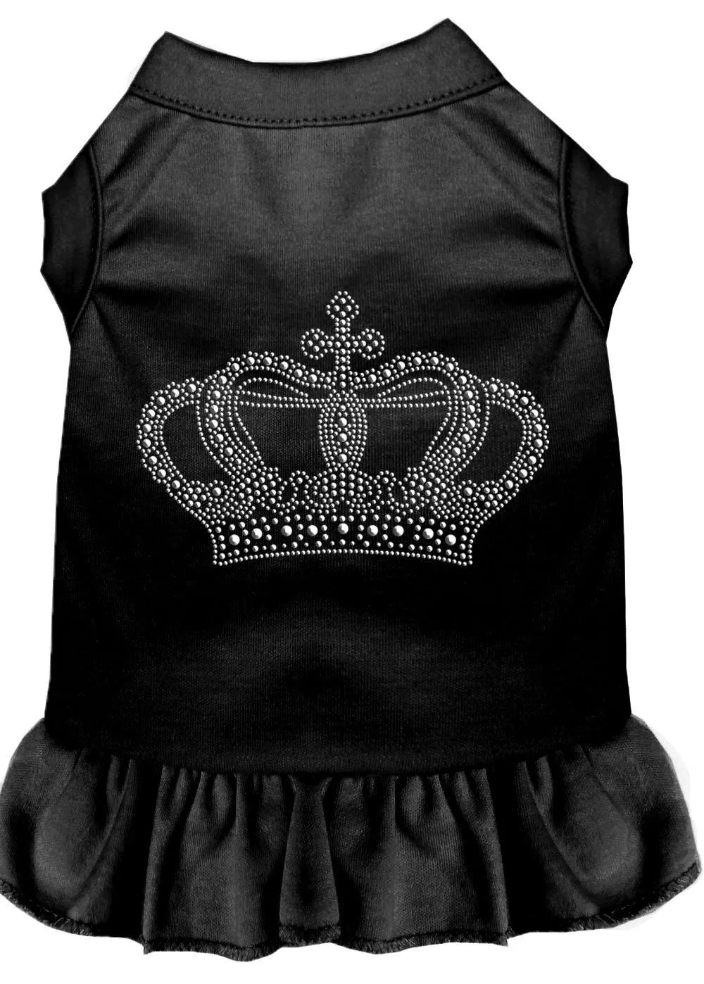 Rhinestone Crown Dress Black Sm (10)