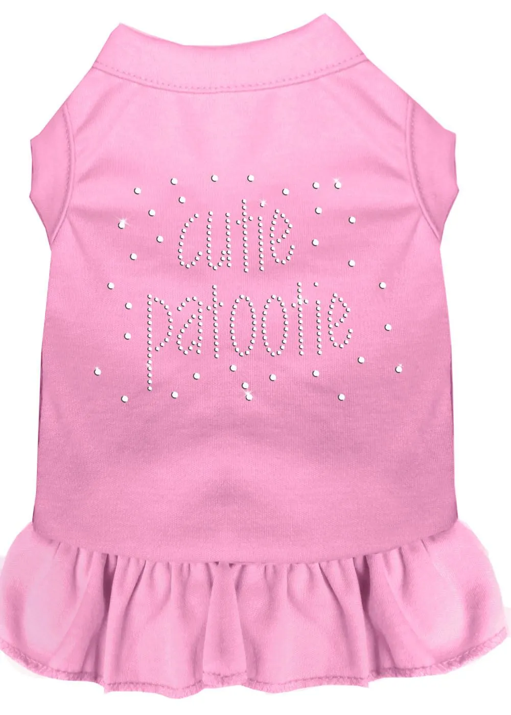 Rhinestone Cutie Patootie Dress Light Pink Xl (16)