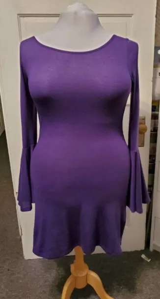 Royal Purple Jersey Dress