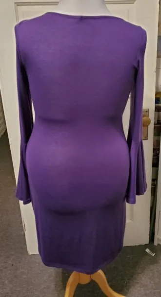 Royal Purple Jersey Dress