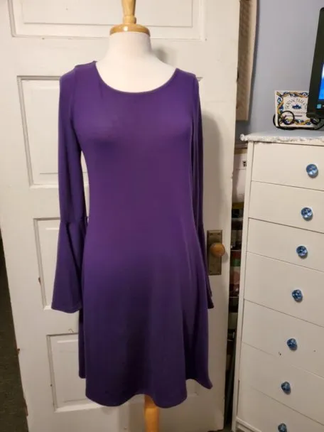 Royal Purple Jersey Dress