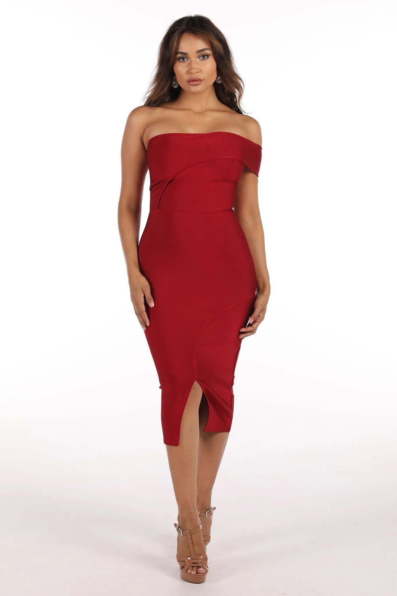 Sabrina Dress in Wine (XS & S - Clearance Sale)