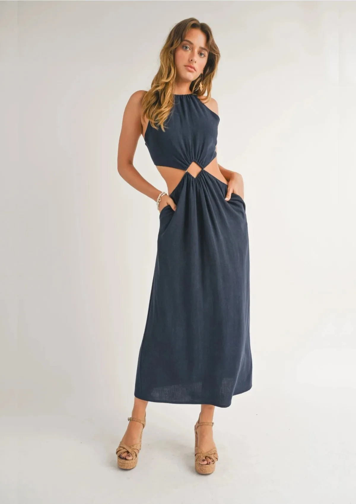 Sandy Cove Maxi Dress - Navy