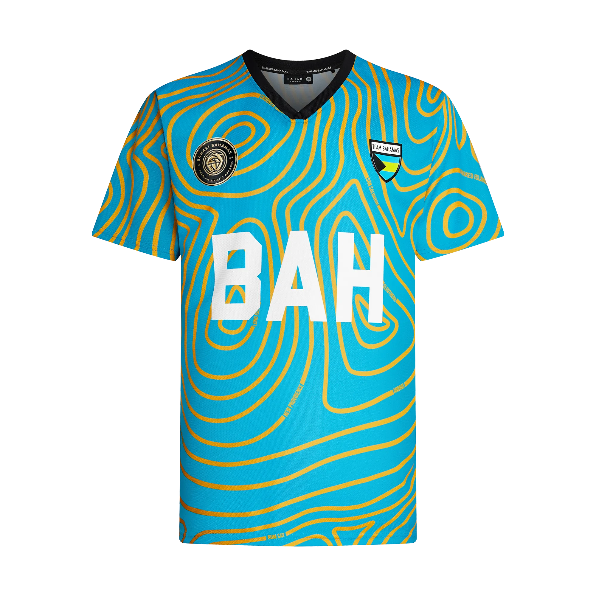 TEAM BAHAMAS TEE- AQUA