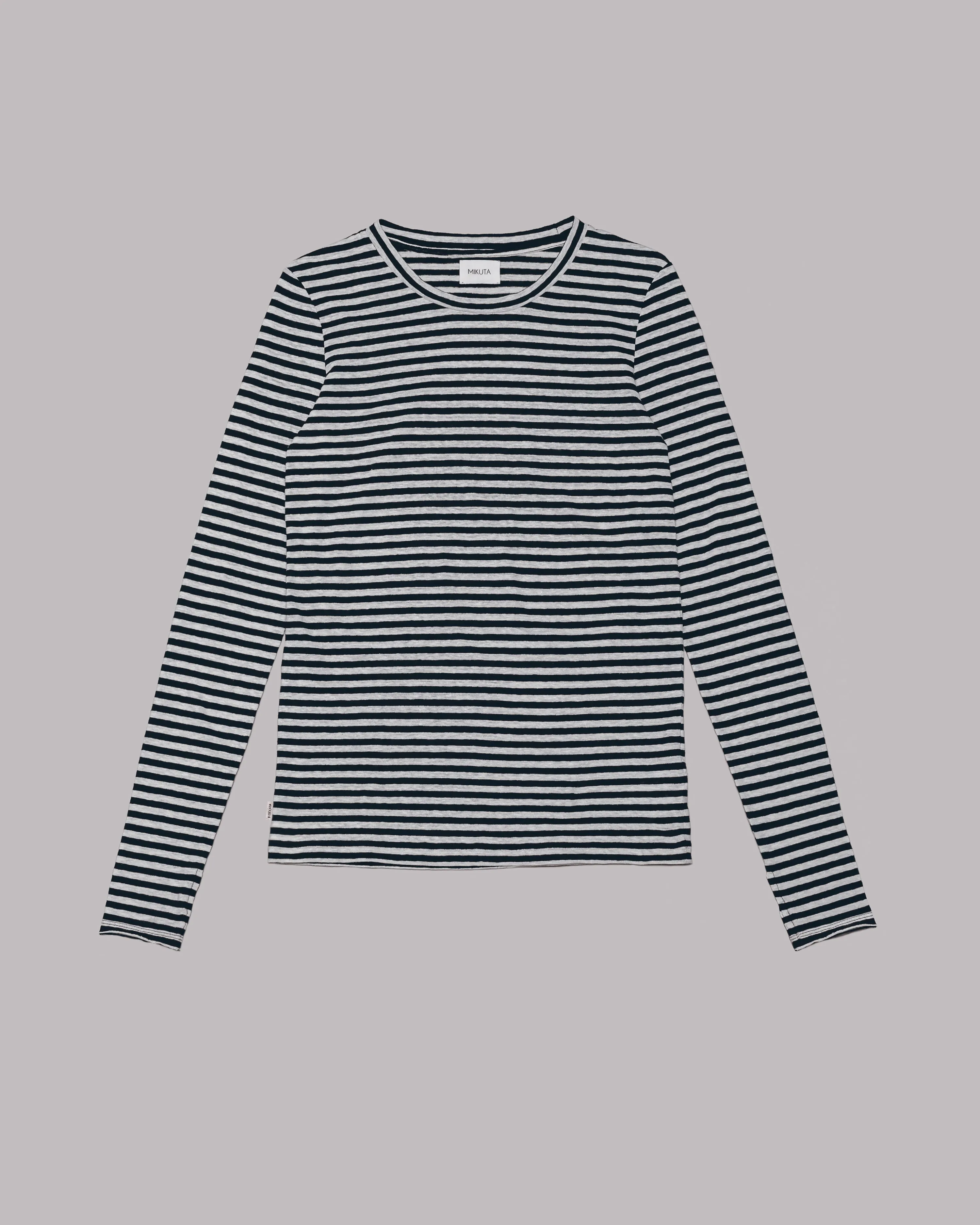 The Striped Thin Linen Longsleeve