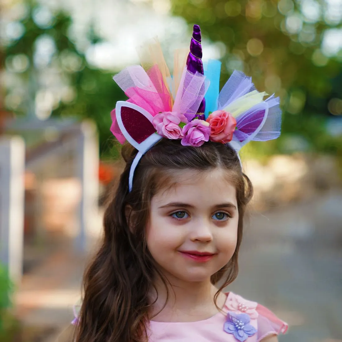 Unicorn Princess Dress - Rainbow