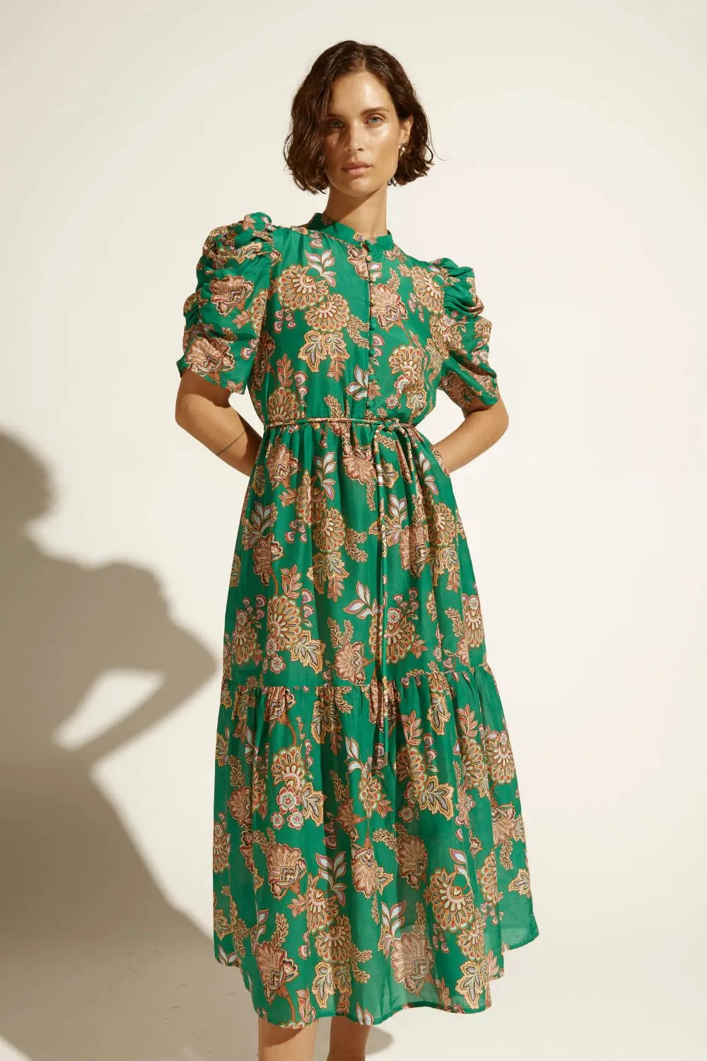 ZOE KRATZMANN | OPUS DRESS | K'GARI PALM GREEN